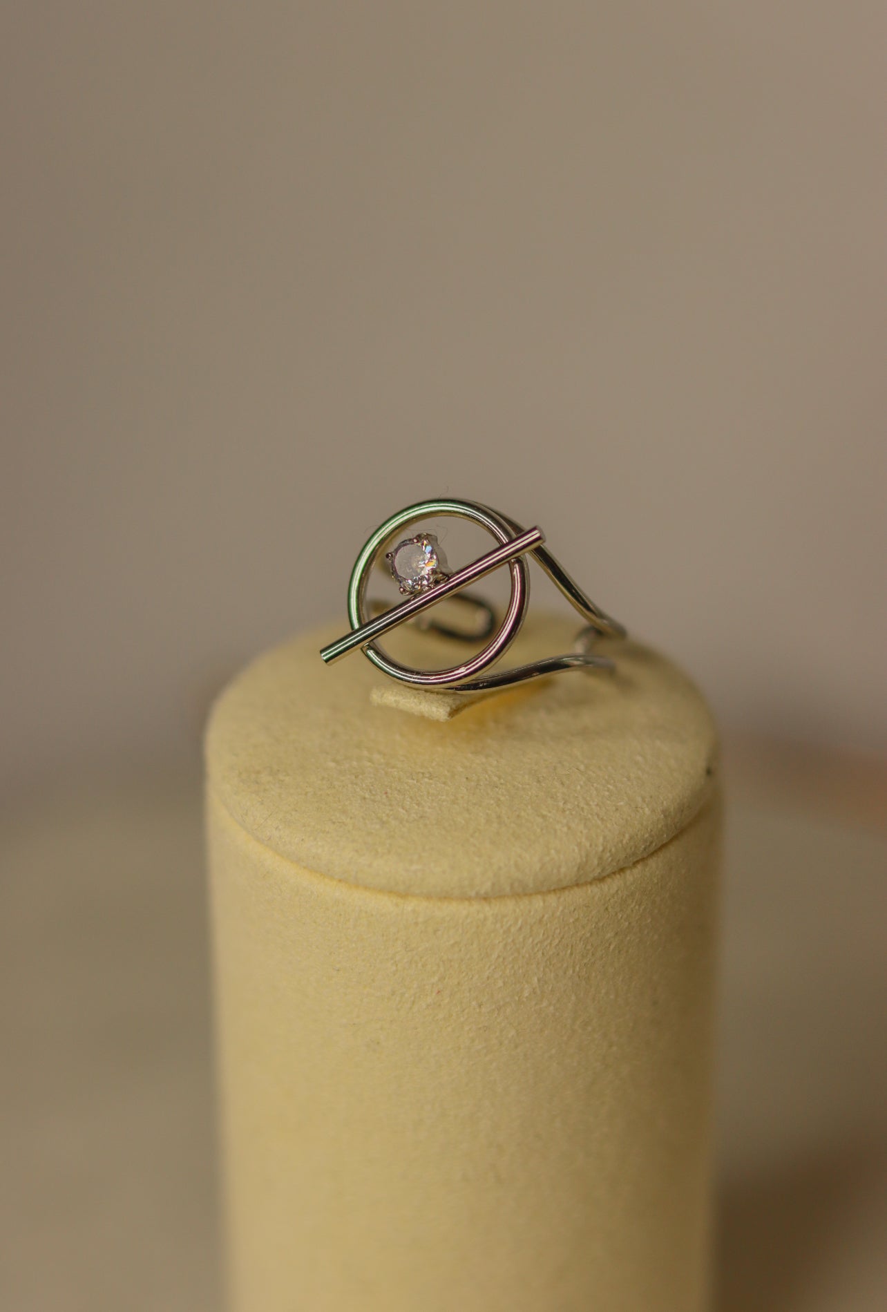 Bague boussole diamant